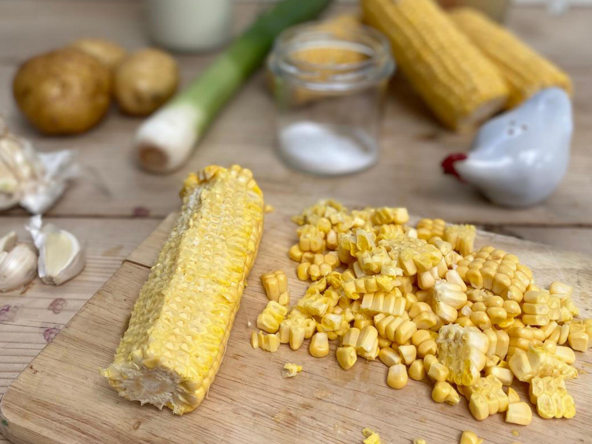 Corn Soup and Granola Bread5