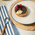tart tea towl spoon